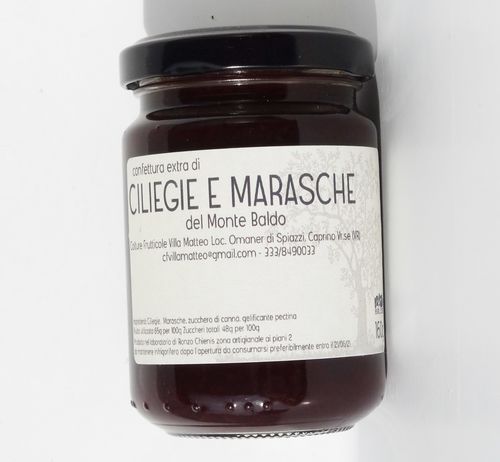 Extra Marmelade aus Kirschen und Marasca-Kirschen vom Monte Baldo gr160